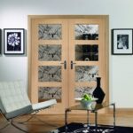 Shaker oak double doors 150x150