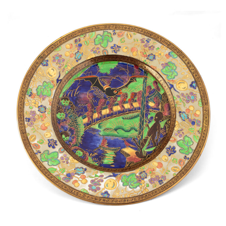 Wedgwood Fairyland Lustre Imps on a Bridge Lincoln plate 1200 768x768